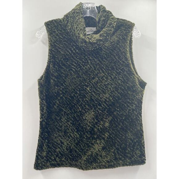 Joseph Ribkoff Tops - Joseph Ribkoff Women’s Chenille Sleeveless Cowl Neck Top Tank Olive Green M